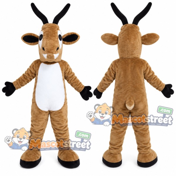 Brown Antelope Mascot Costume
