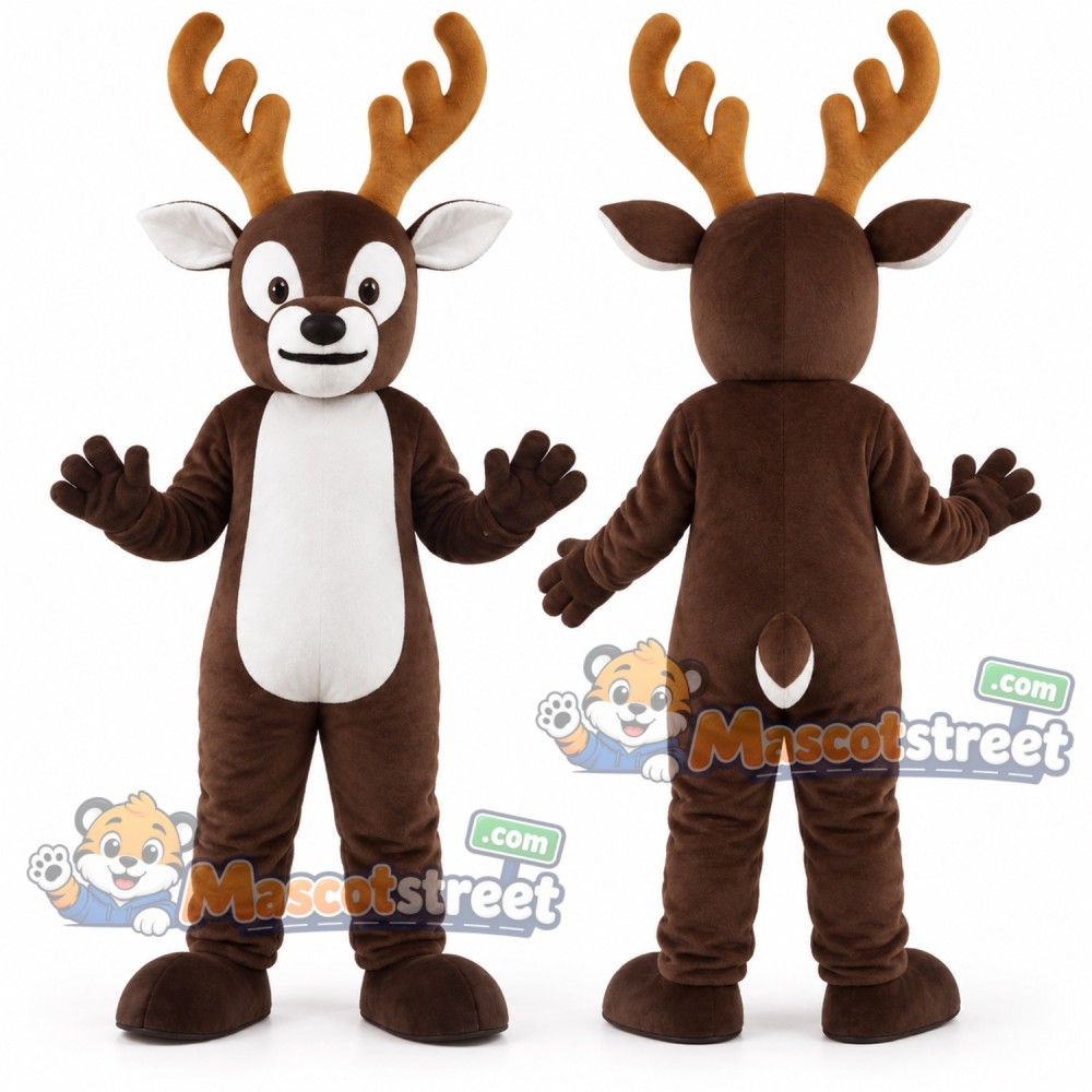 Brown Deer Mascot Costume Brown Deer Mascot Costume