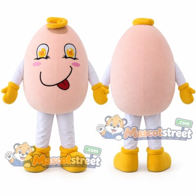 Pink Easter Egg Mascot Costume Pink Easter Egg Mascot Costume