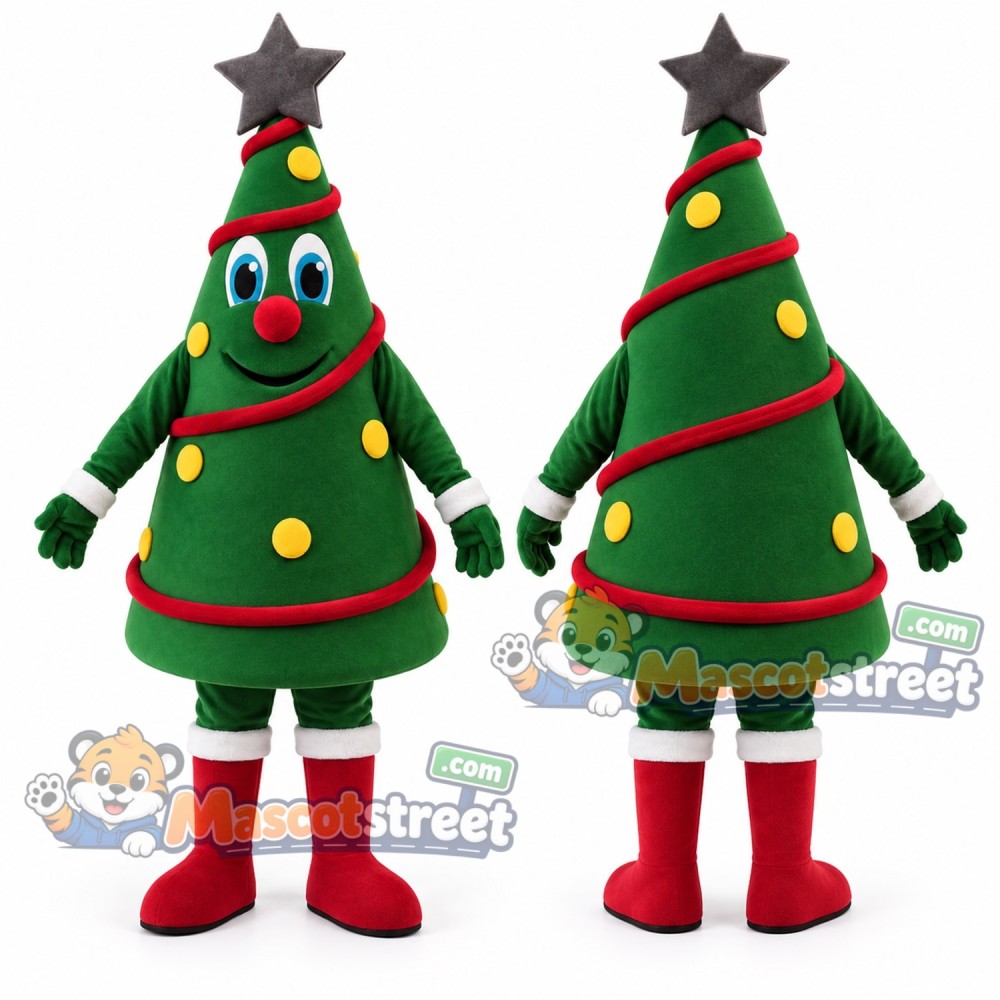 Christmas Tree Mascot Costume Christmas Tree Mascot Costume