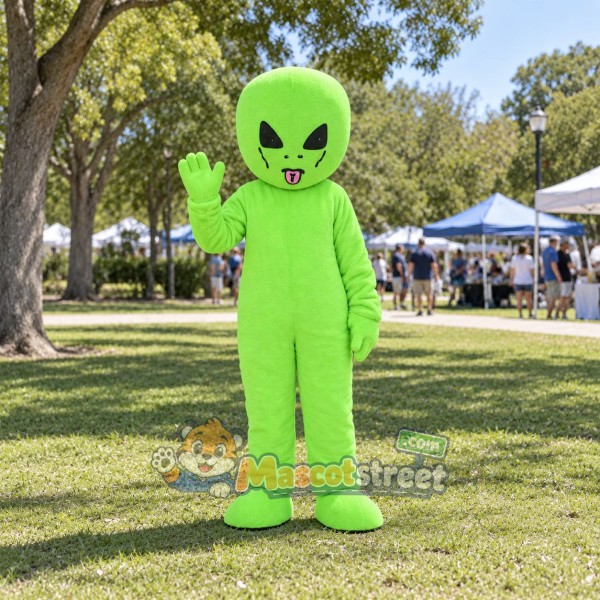 Green Alien Mascot Costume Green Alien Mascot Costume