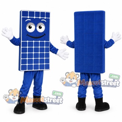 Solar Panel Mascot Costume Solar Panel Mascot Costume