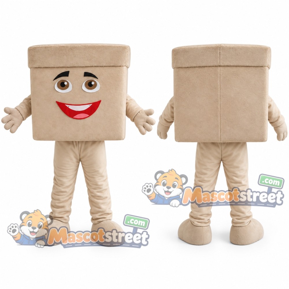 Cardboard Box Mascot Costume Cardboard Box Mascot Costume