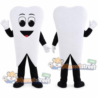 White Tooth Mascot Costume