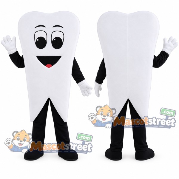 White Tooth Mascot Costume