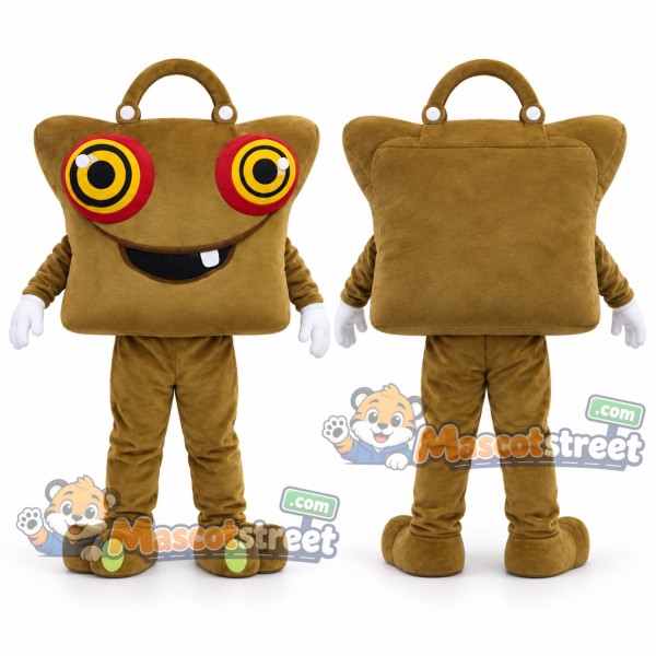 Brown Handbag Mascot Costume