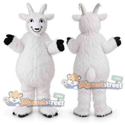 White Goat Mascot Costume White Goat Mascot Costume