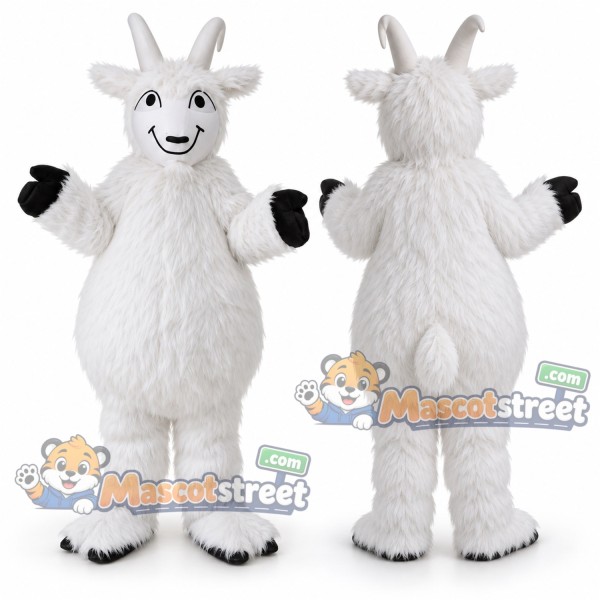 White Goat Mascot Costume