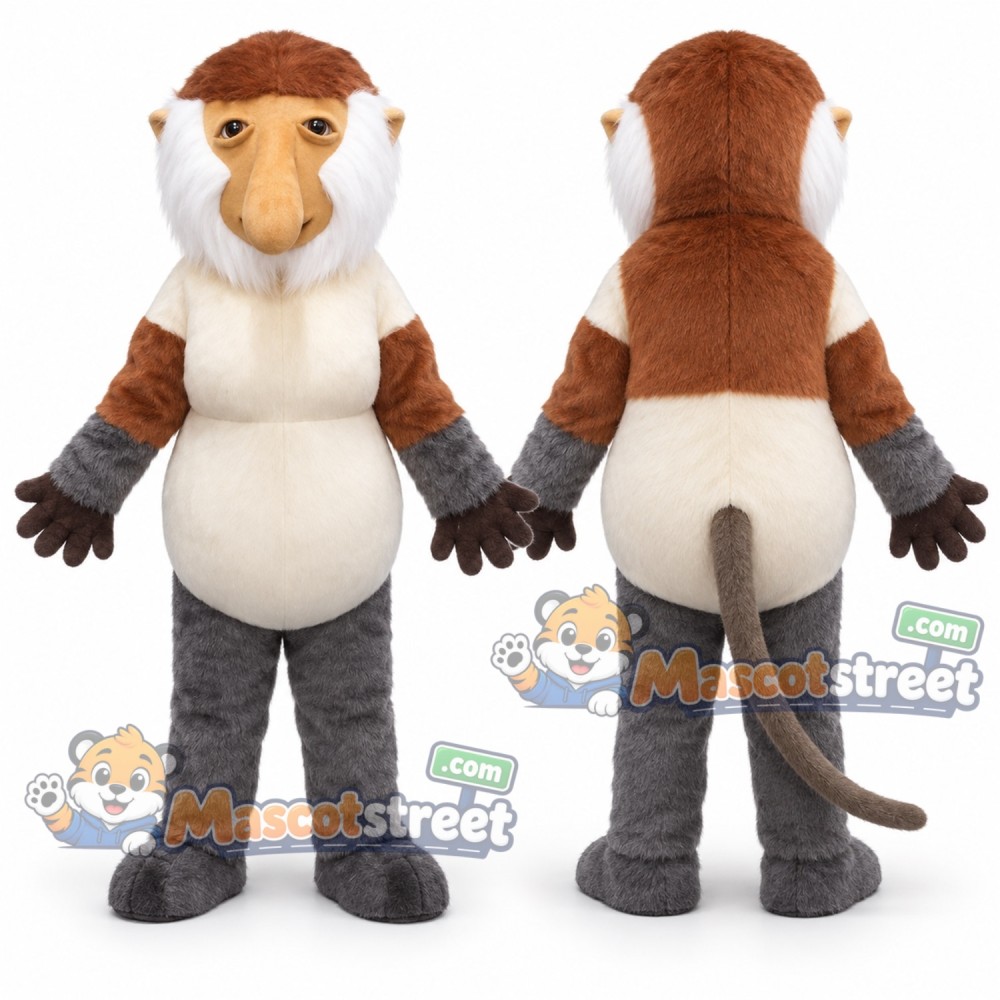 Proboscis Monkey Mascot Costume Proboscis Monkey Mascot Costume