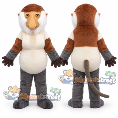 Proboscis Monkey Mascot Costume Proboscis Monkey Mascot Costume