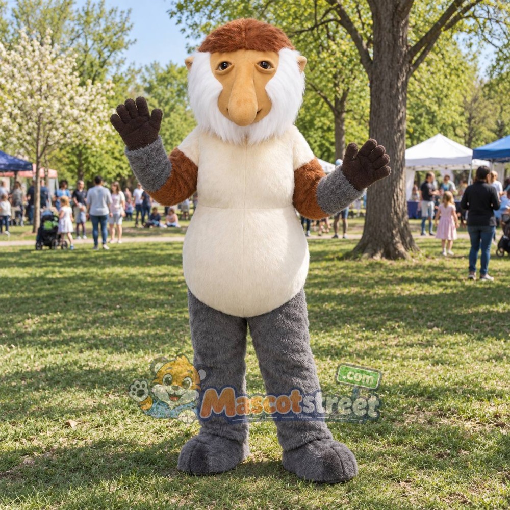 Proboscis Monkey Mascot Costume Proboscis Monkey Mascot Costume