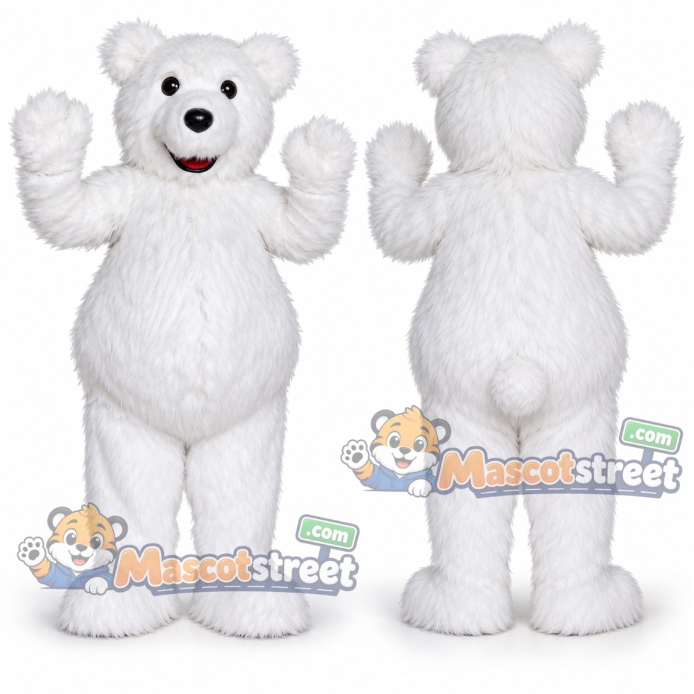 White Polar Bear Mascot Costume White Polar Bear Mascot Costume