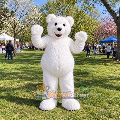 White Polar Bear Mascot Costume