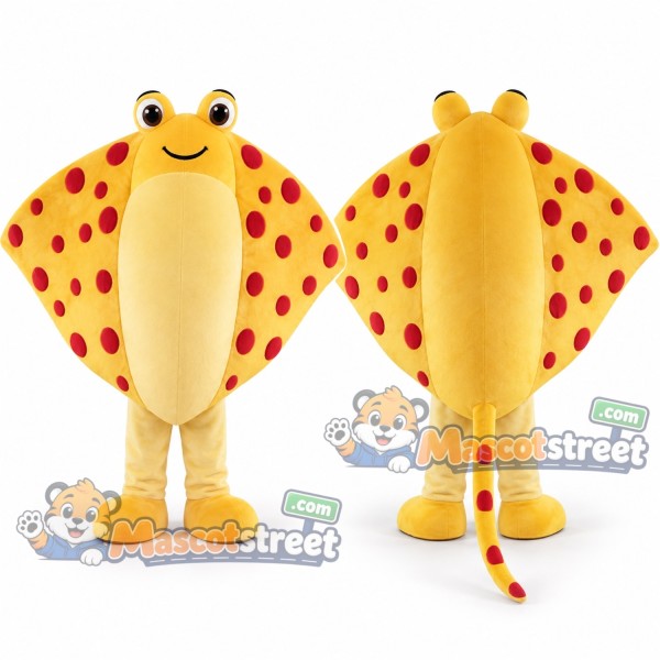 Yellow Stingray Mascot Costume