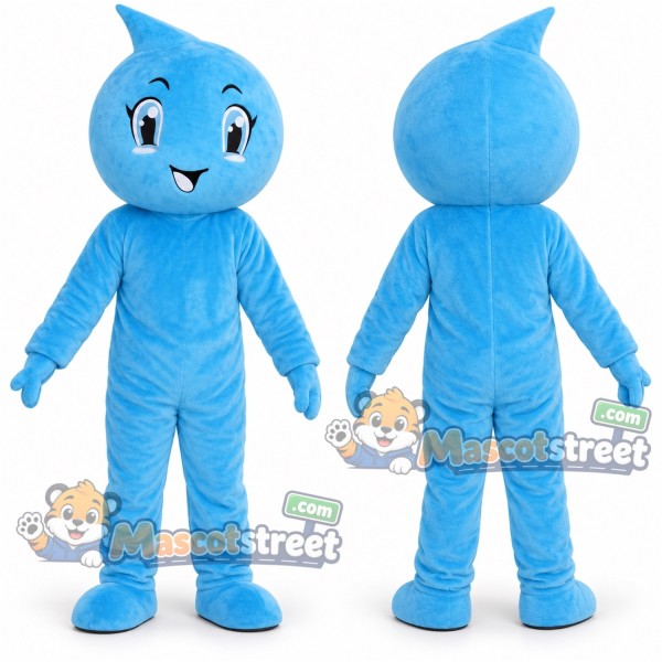 Blue Water Drop Mascot Costume