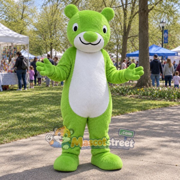 Green Squirrel Mascot Costume Green Squirrel Mascot Costume