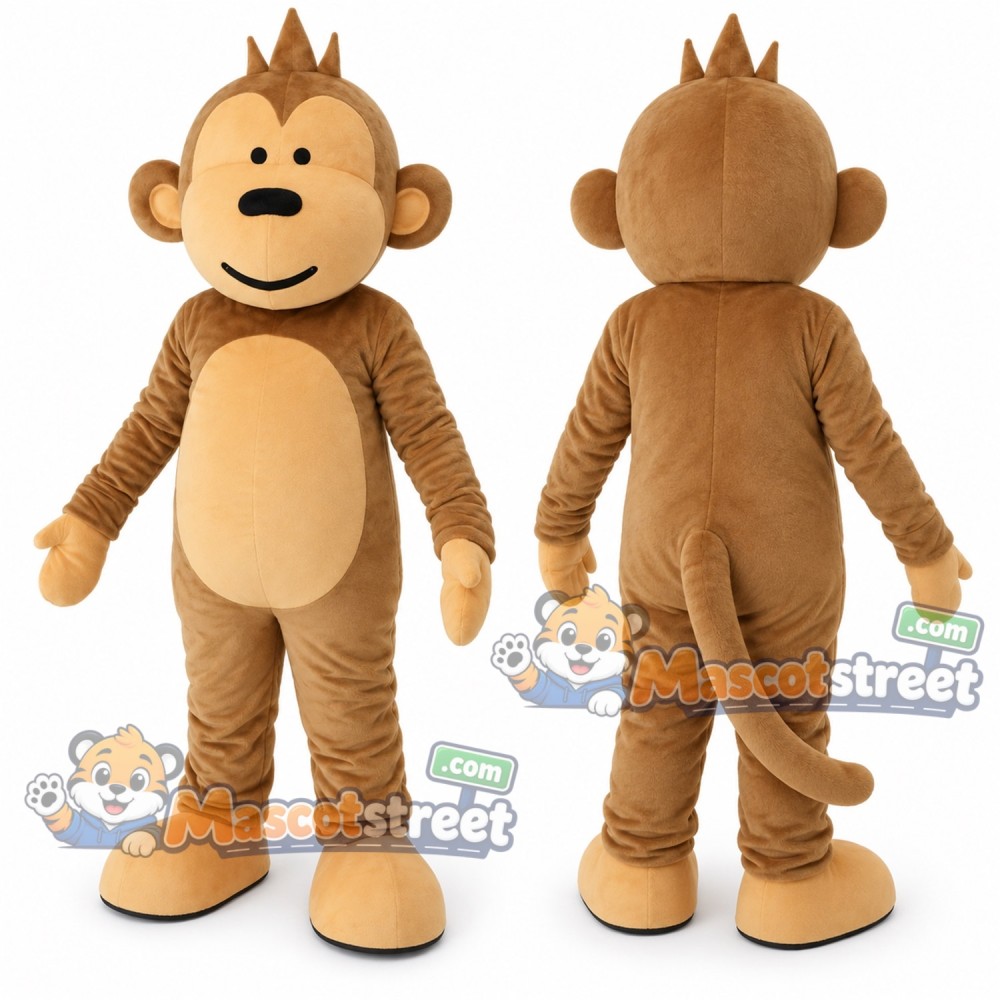 Brown Monkey Mascot Costume