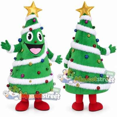 Christmas Tree Mascot Costume Christmas Tree Mascot Costume