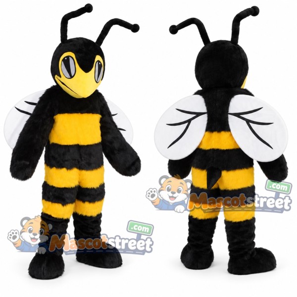 Yellow and Black Bee Mascot Costume