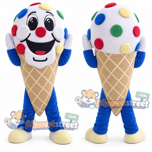 Ice Cream Cone Mascot Costume