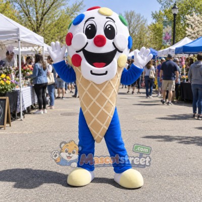 Ice Cream Cone Mascot Costume