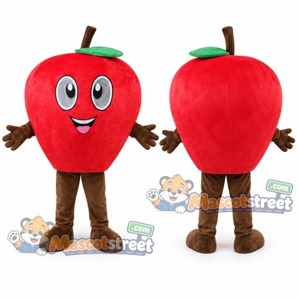 Red Apple Mascot Costume