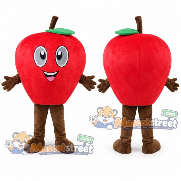 Red Apple Mascot Costume