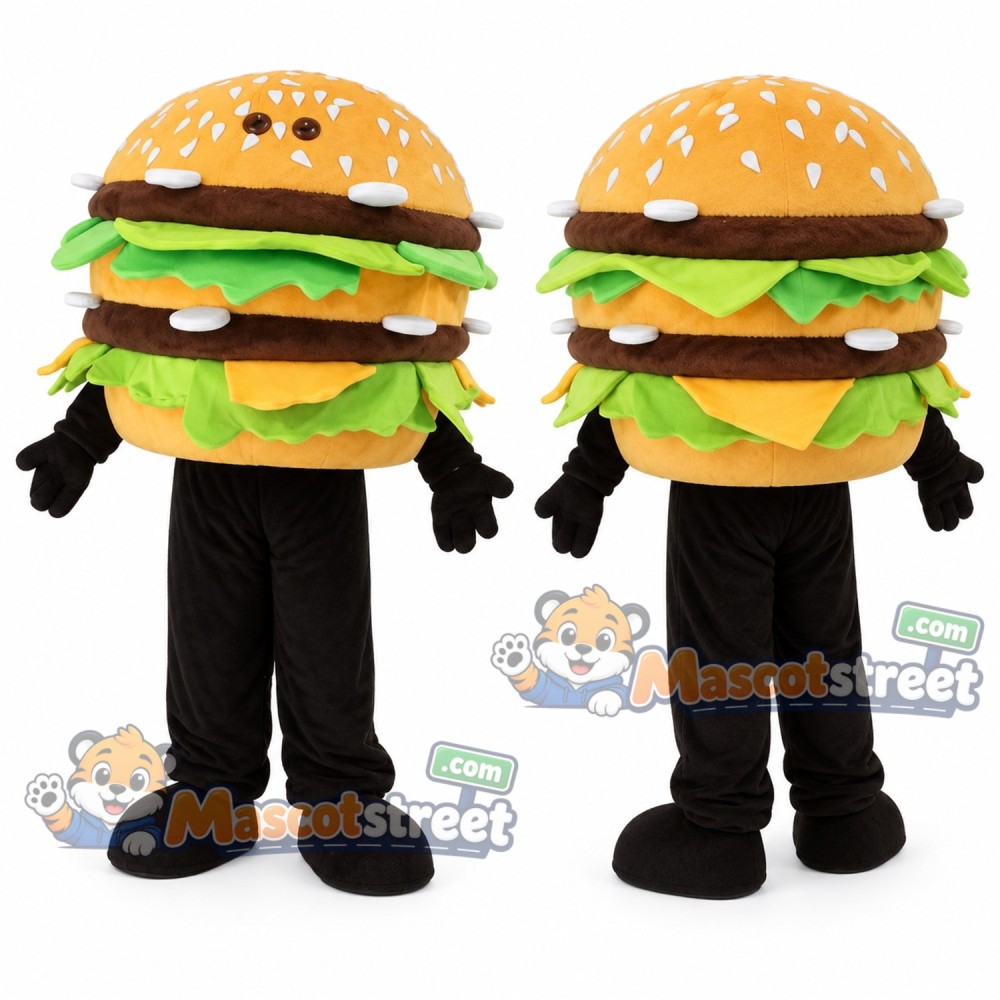 Hamburger Mascot Costume Hamburger Mascot Costume