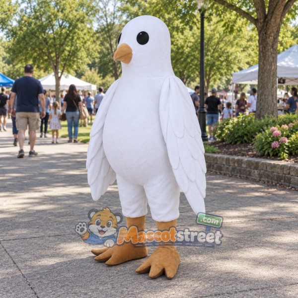 White Pigeon Mascot Costume