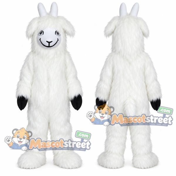 White Goat Mascot Costume