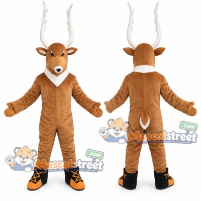 Brown Deer Mascot Costume Brown Deer Mascot Costume