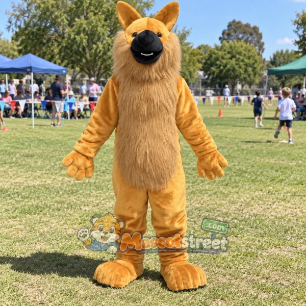 Tan Canine Mascot Costume
