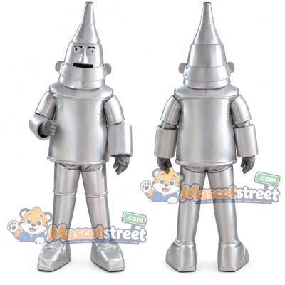 Silver Robot Mascot Costume