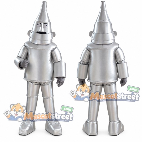 Silver Robot Mascot Costume