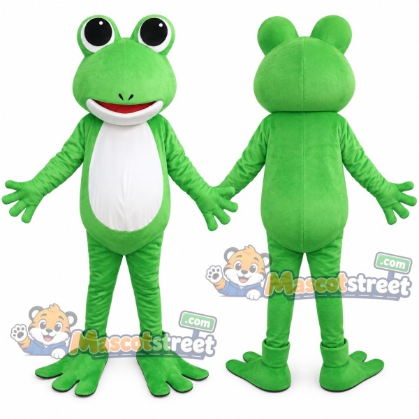 Green Frog Mascot Costume