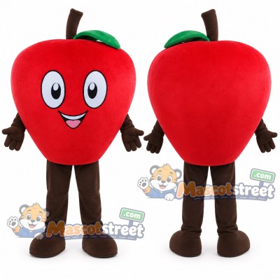 Red Apple Mascot Costume