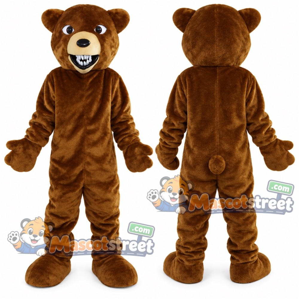 Brown Bear Mascot Costume