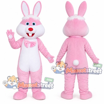 Pink Rabbit Mascot Costume Pink Rabbit Mascot Costume
