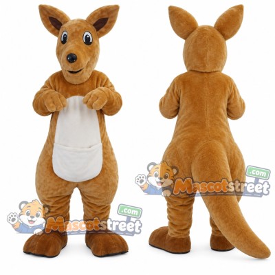 Tan Kangaroo Mascot Costume Tan Kangaroo Mascot Costume