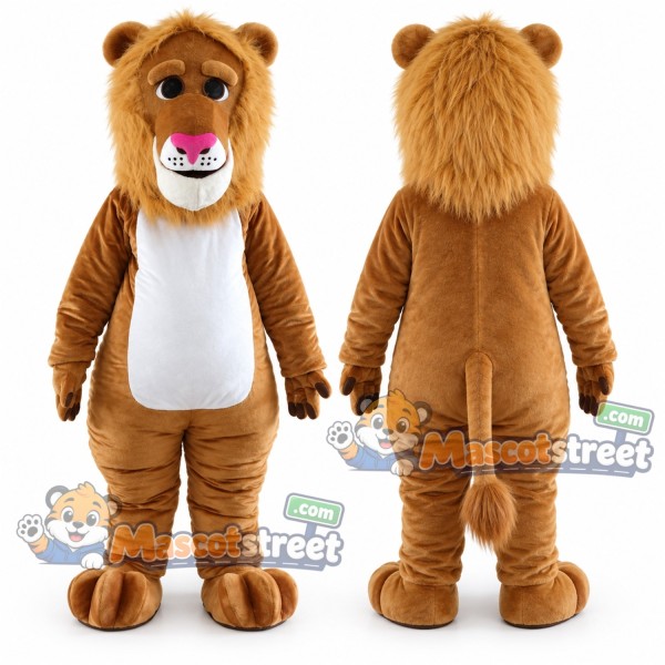 Brown Lion Mascot Costume