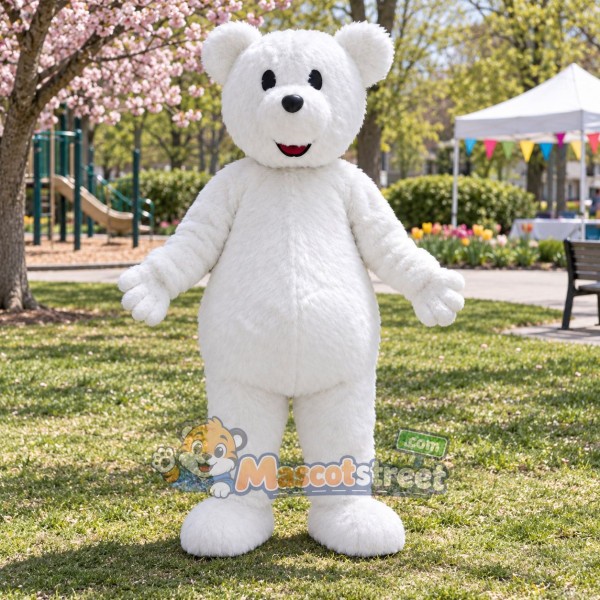 White Polar Bear Mascot Costume