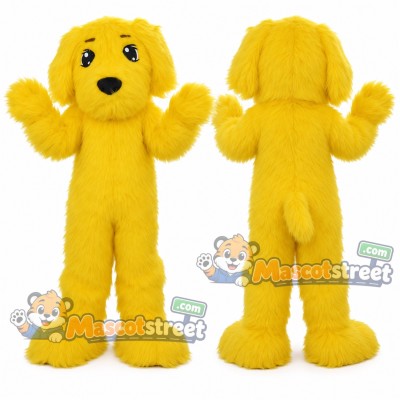 Yellow Dog Mascot Costume Yellow Dog Mascot Costume