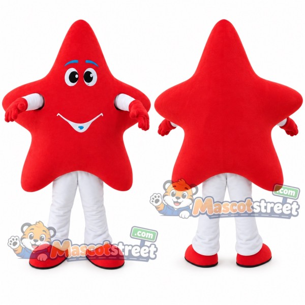 Red Starfish Mascot Costume