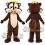 Brown Chipmunk Mascot Costume