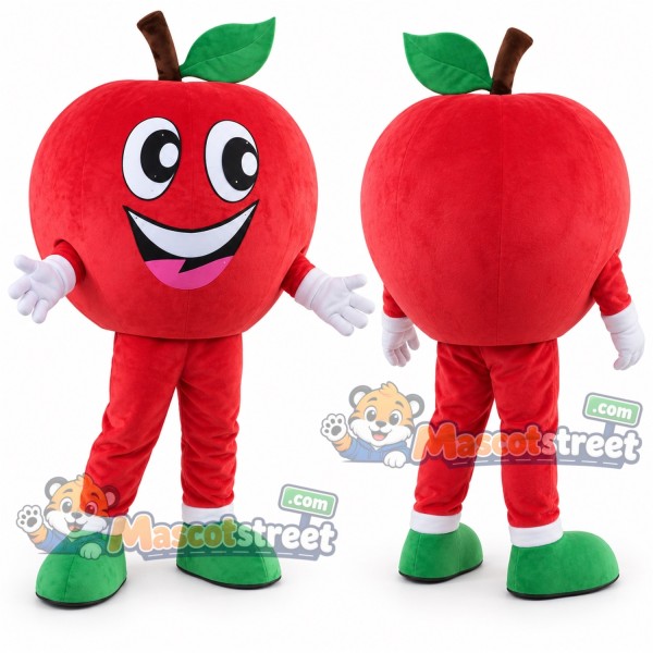 Red Apple Mascot Costume