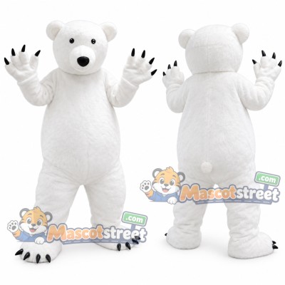 White Polar Bear Mascot Costume White Polar Bear Mascot Costume
