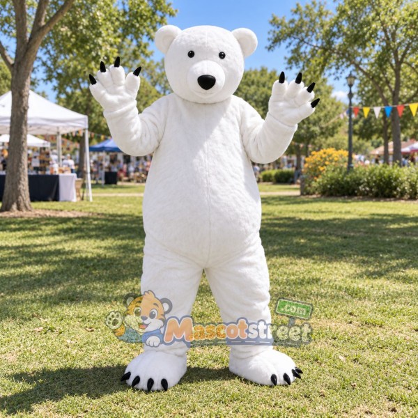 White Polar Bear Mascot Costume