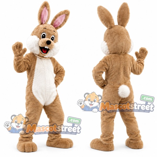 Tan Rabbit Mascot Costume