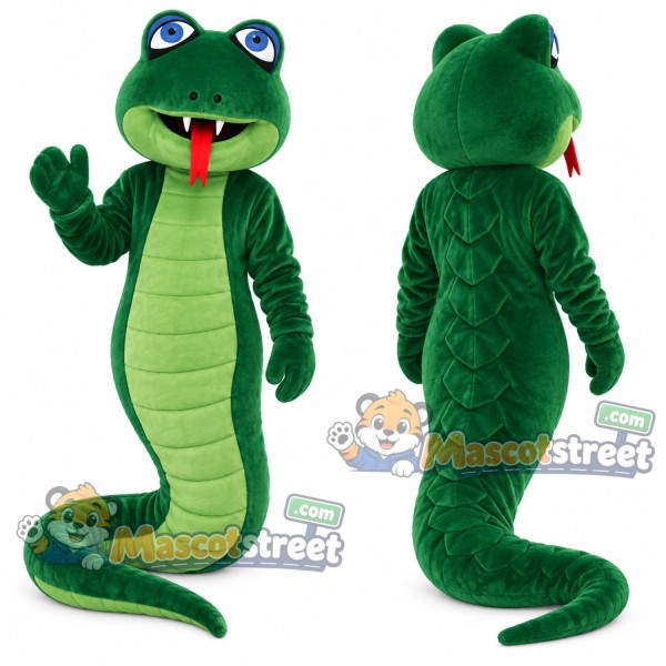 Green Snake Mascot Costume