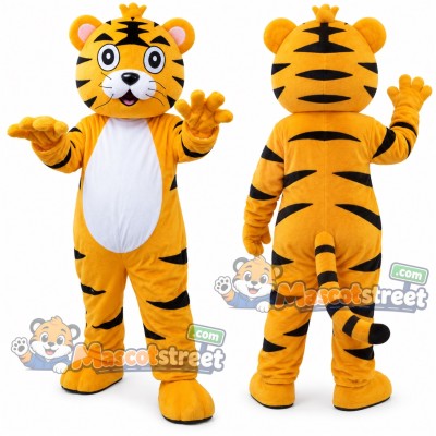 Orange Tiger Mascot Costume Orange Tiger Mascot Costume